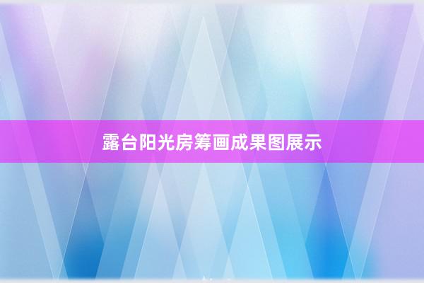 露台阳光房筹画成果图展示