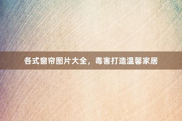 各式窗帘图片大全,毒害打造温馨家居